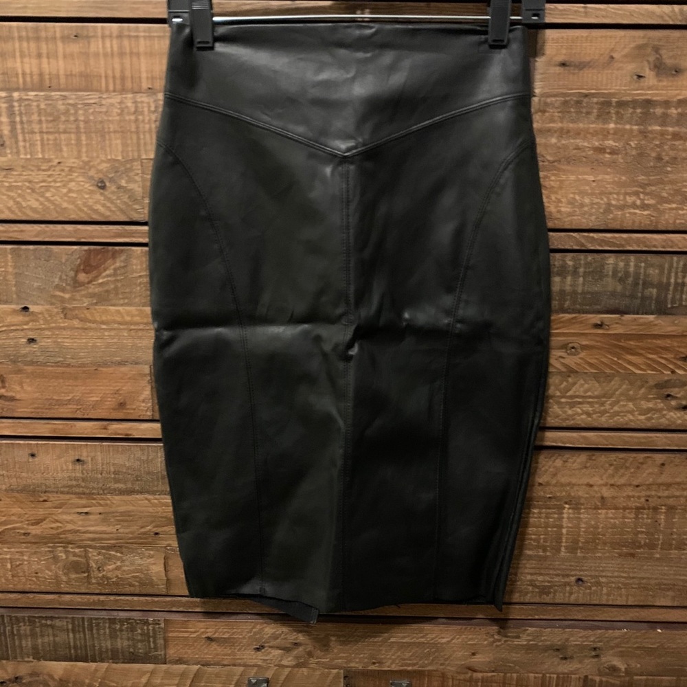 Express Faux Leather Pencil Skirt